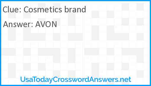 Cosmetics brand Answer