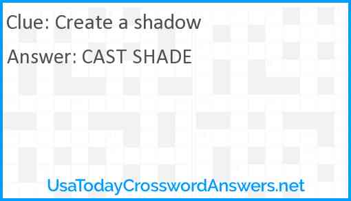 Create a shadow Answer