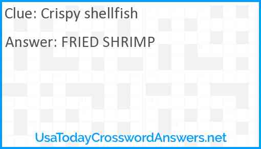 Crispy shellfish Answer