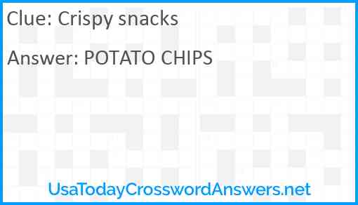 Crispy snacks Answer