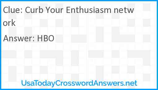 Curb Your Enthusiasm network Answer