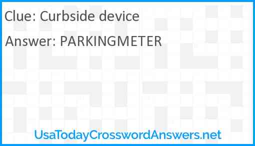 Curbside device Answer