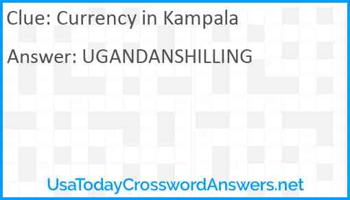 Currency in Kampala Answer