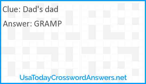 Dad's dad Answer