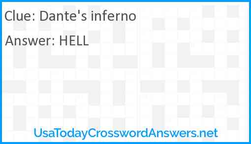 Dante's inferno Answer