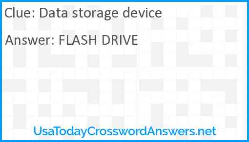Data storage device Answer
