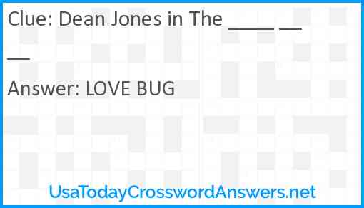 Dean Jones in The ____ ____ Answer