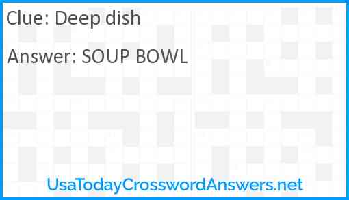 Deep dish Answer