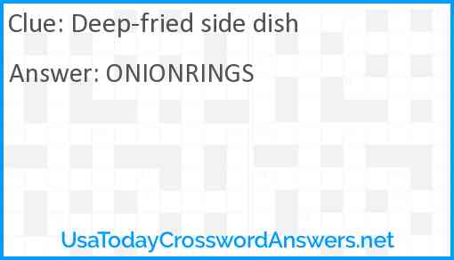 Deep-fried side dish Answer