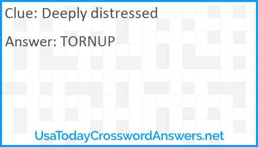 Deeply distressed Answer
