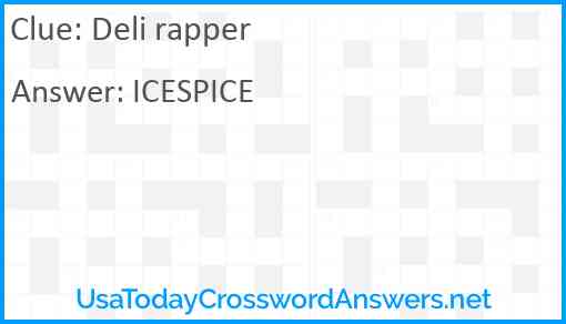 Deli rapper Answer