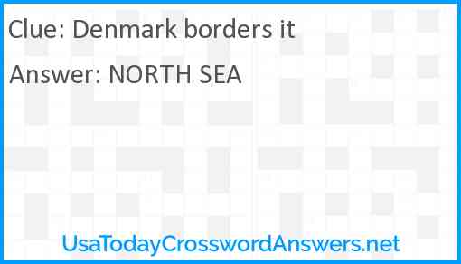 Denmark borders it Answer