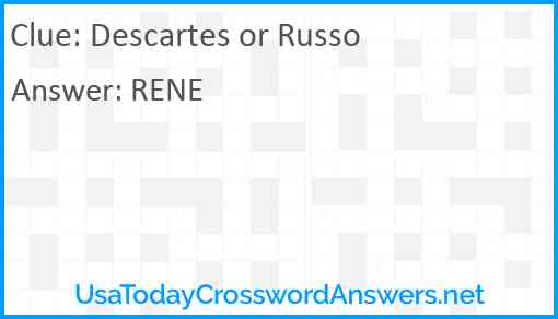 Descartes or Russo Answer