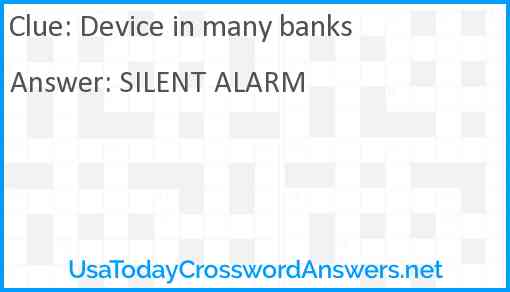 Device in many banks Answer