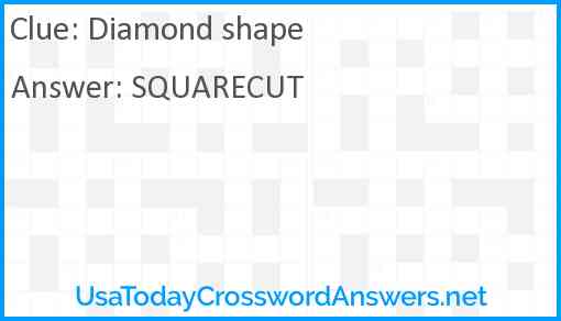 Diamond shape Answer