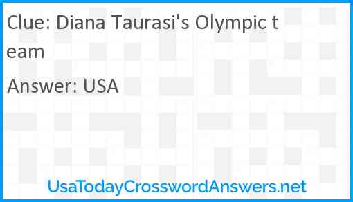 Diana Taurasi's Olympic team Answer