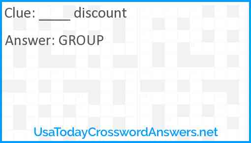 Discount Answer