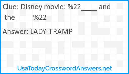 Disney movie: %22____ and the ____%22 Answer