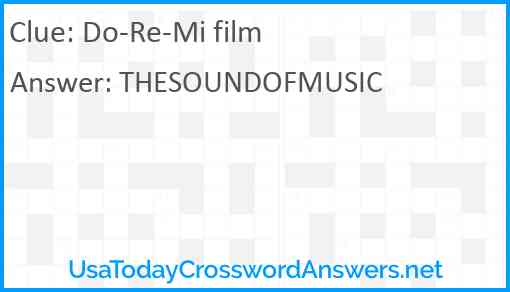 Do-Re-Mi film Answer