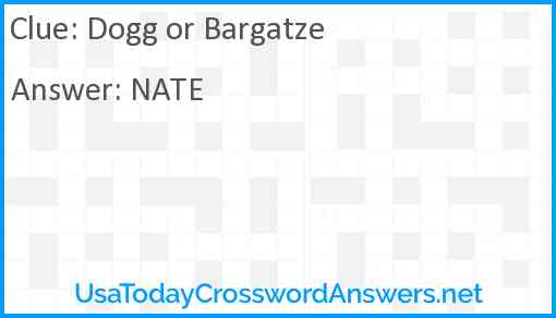 Dogg or Bargatze Answer