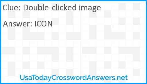 Double-clicked image Answer