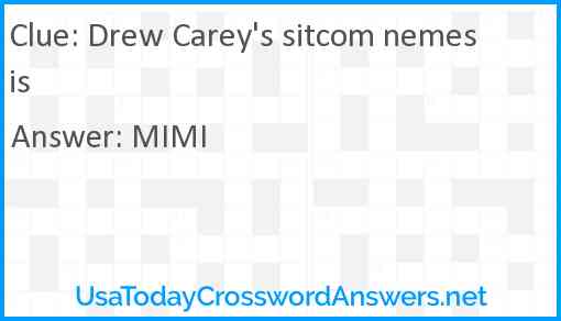 Drew Carey's sitcom nemesis Answer