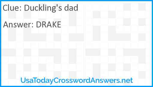 Duckling's dad Answer