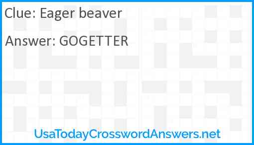 Eager beaver Answer