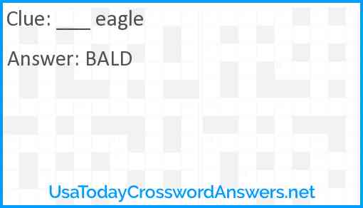 ___ eagle Answer