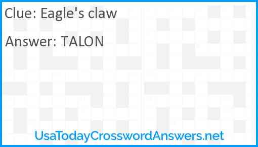 Eagle's claw Answer