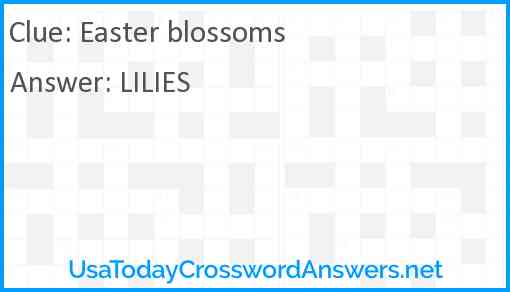 Easter blossoms Answer