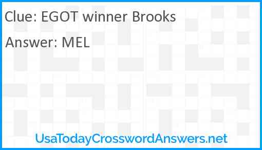 EGOT winner Brooks Answer