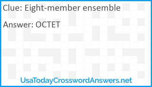 Eight-member ensemble Answer