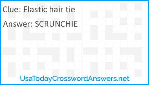 Elastic hair tie Answer