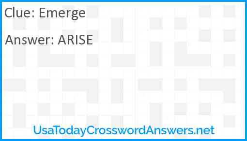 Emerge Answer