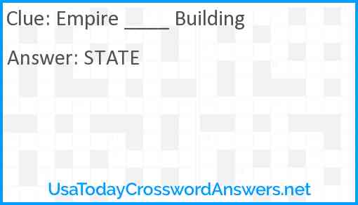 Empire ____ Building Answer