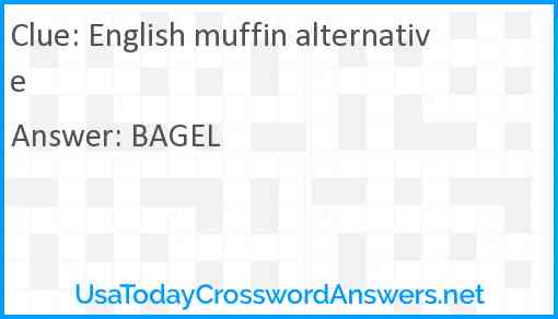 English muffin alternative Answer