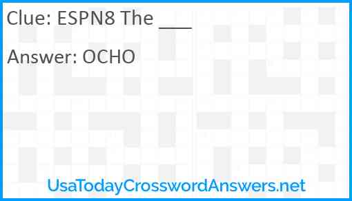 ESPN8 The ___ Answer