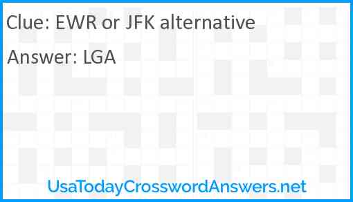 EWR or JFK alternative Answer