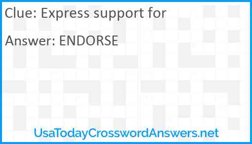 Express support for Answer