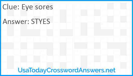 Eye sores Answer