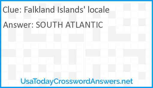 Falkland Islands #39 locale crossword clue UsaTodayCrosswordAnswers net