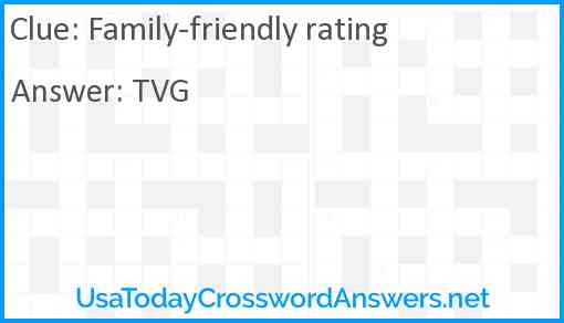 Family-friendly rating Answer