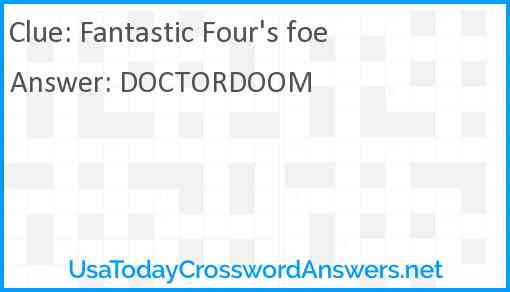 Fantastic Four's foe Answer