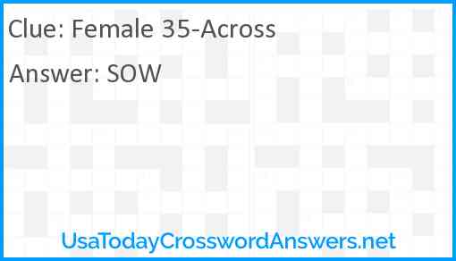 Female 35-Across Answer