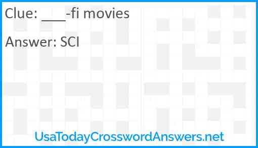 ___-fi movies Answer