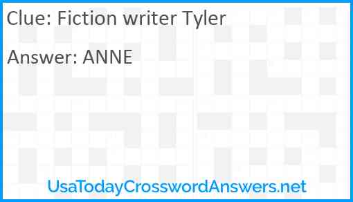 Fiction writer Tyler Answer