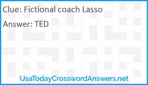 Fictional coach Lasso Answer