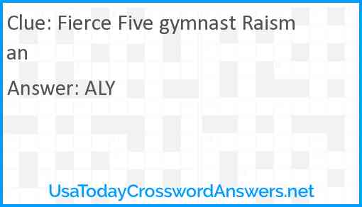 Fierce Five gymnast Raisman Answer