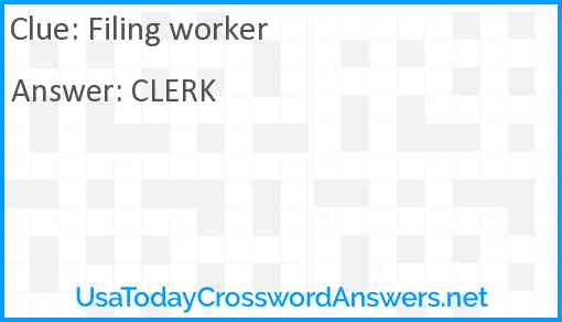 Filing worker Answer